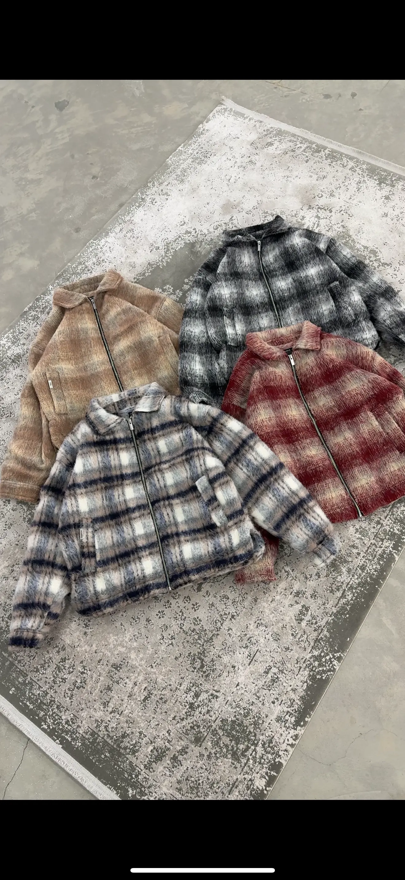 Brushed Mohair Flannel Overshirt